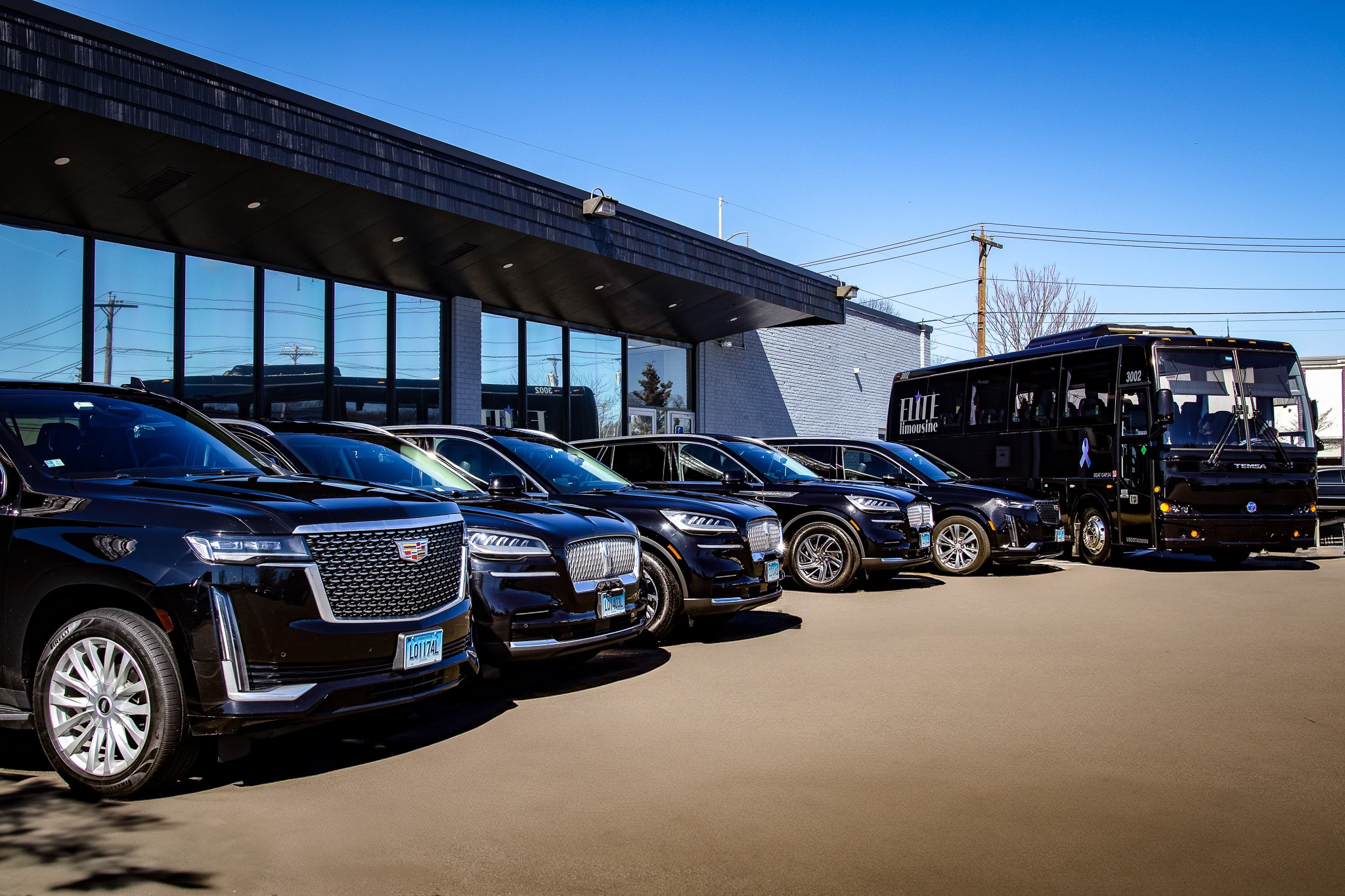 Lineup of Sedans and SUVs Elite lImousine North Haven