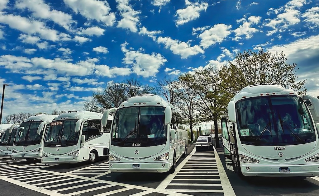 Elite Limousine 56 Passenger Coach Buses 