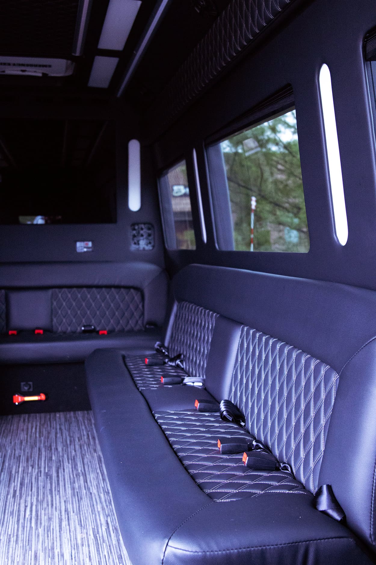 Mercedes Sprinter Limo 12 Passenger Interior