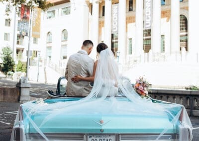 Our Vintage Cadillac makes for the most amazing wedding pictures.