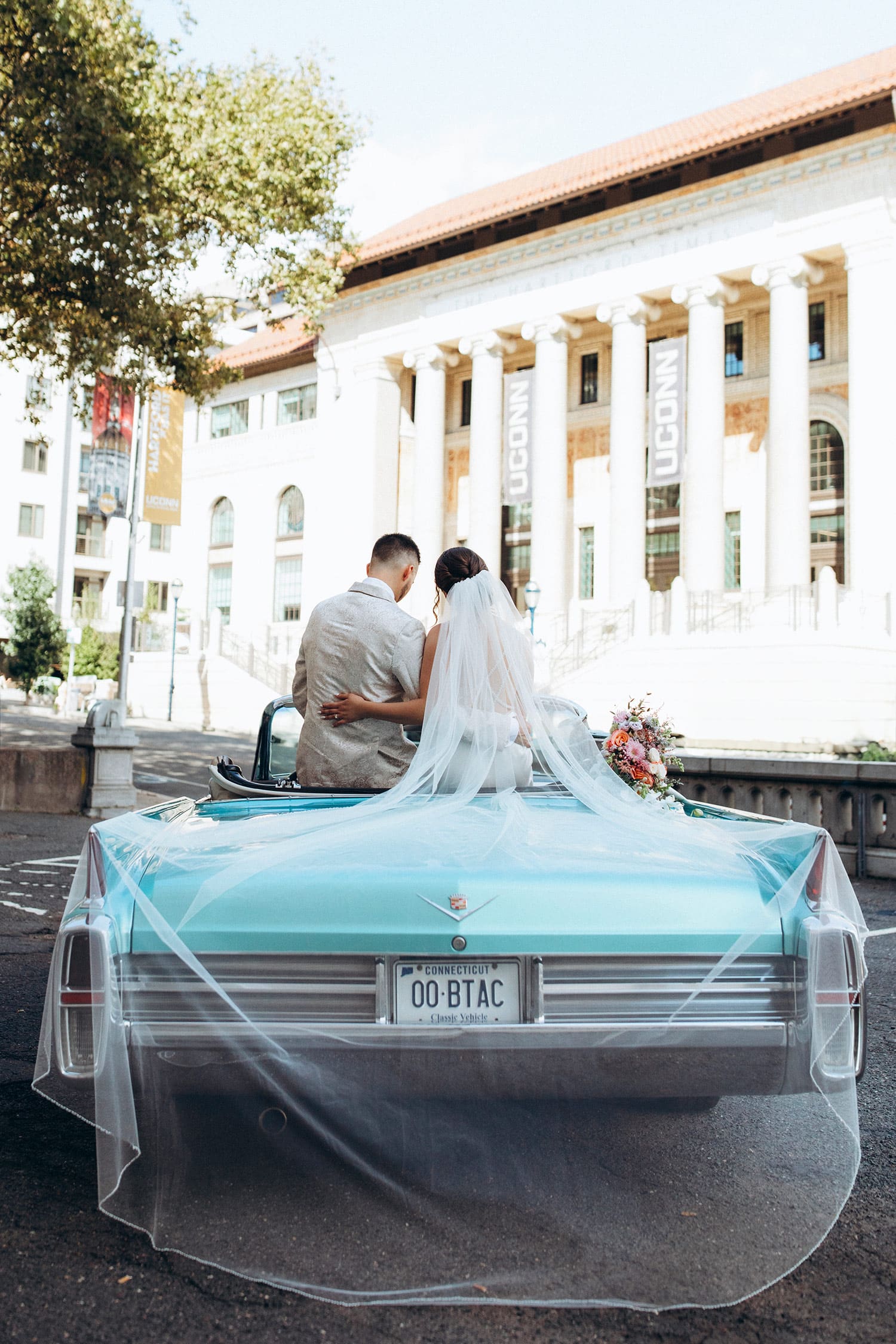 Our Vintage Cadillac makes for the most amazing wedding pictures.