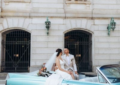 Our Vintage Cadillac makes for the most amazing wedding pictures.