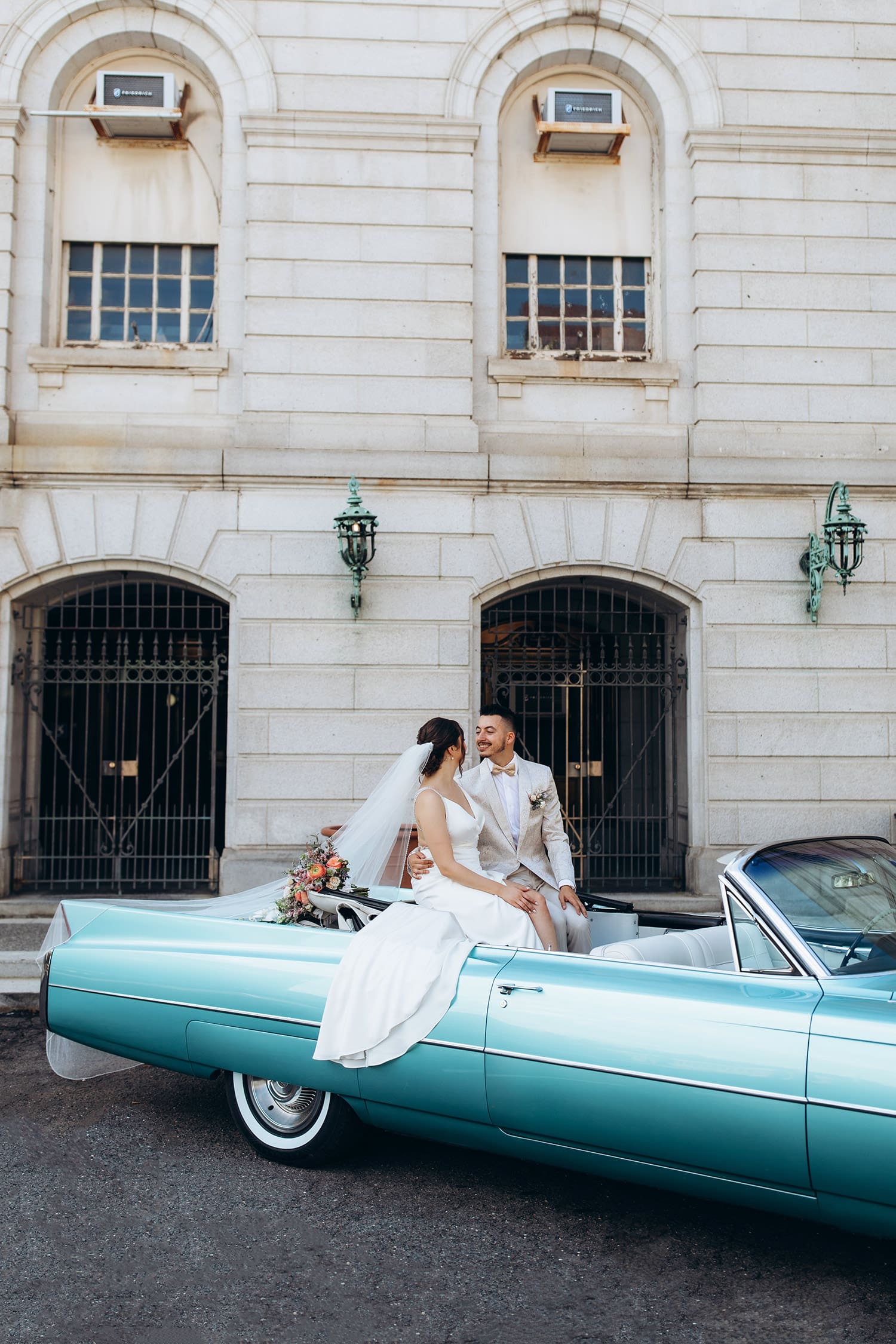 Our Vintage Cadillac makes for the most amazing wedding pictures.
